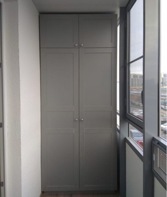 Шкаф на балкон в стиле лофт