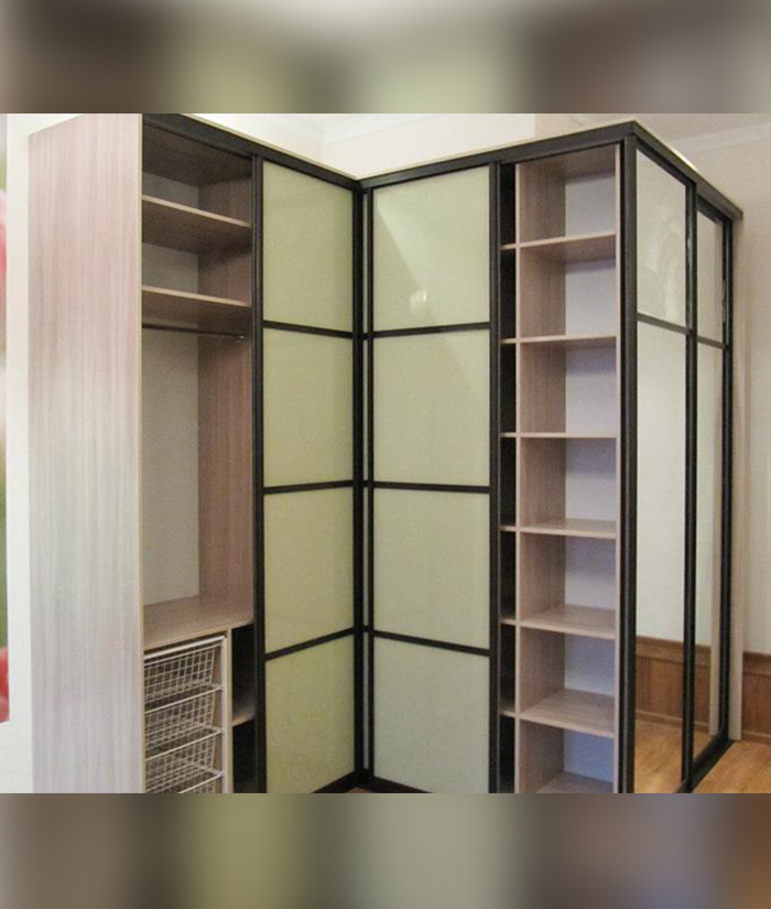 Угловой шкаф в прихожую в современном стиле дизайн фото